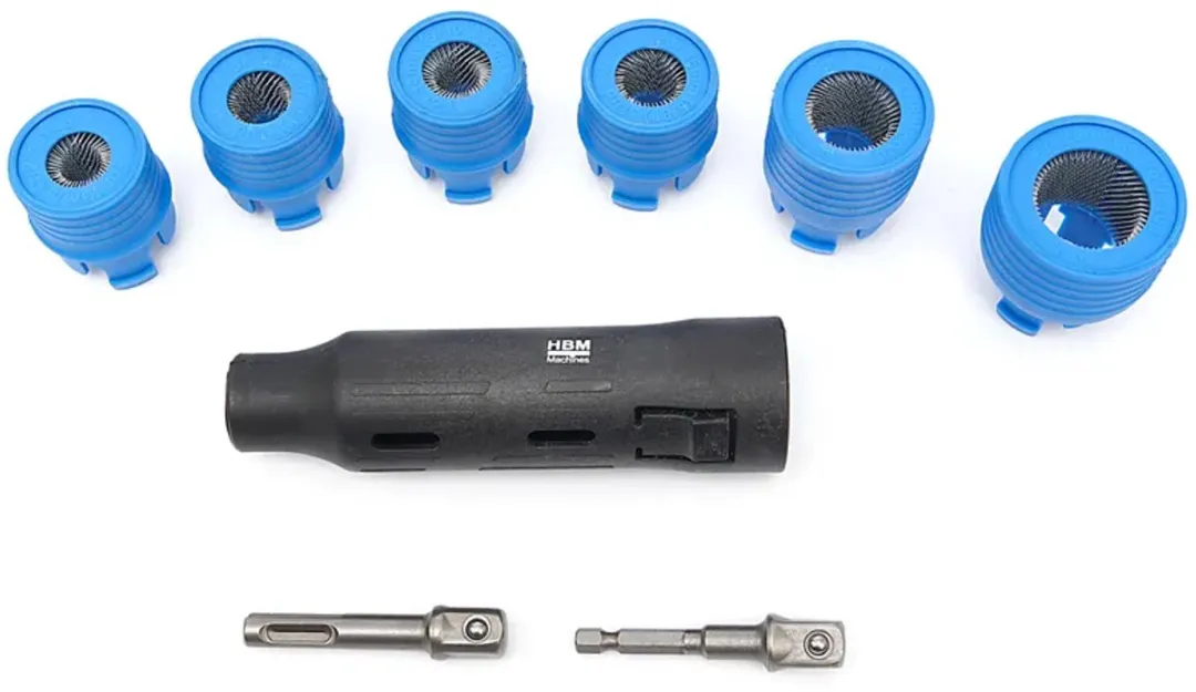 HBM Wielbout Reinigingsset H134930 - 9-delig 12-18mm Blauw