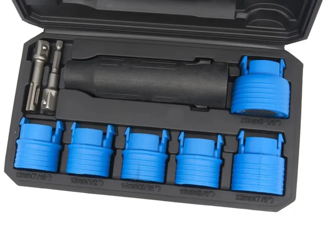 HBM Wielbout Reinigingsset H134930 - 9-delig 12-18mm Blauw