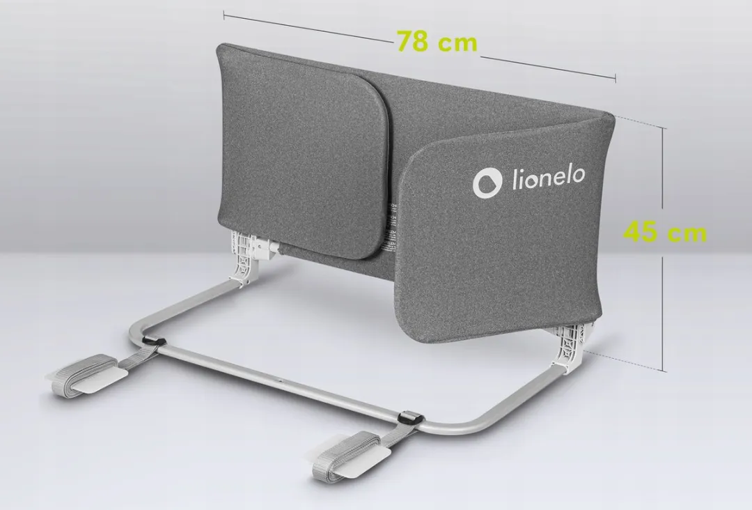Lionelo Lora Bedhekje XL 150cm - Opvouwbaar Grijs
