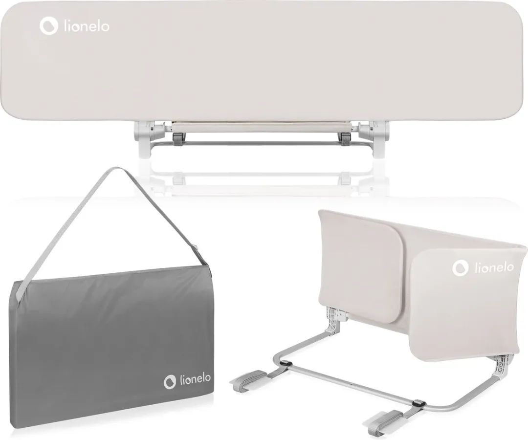 Lionelo Lora Bedhekje XL 150cm - Opvouwbaar Grijs