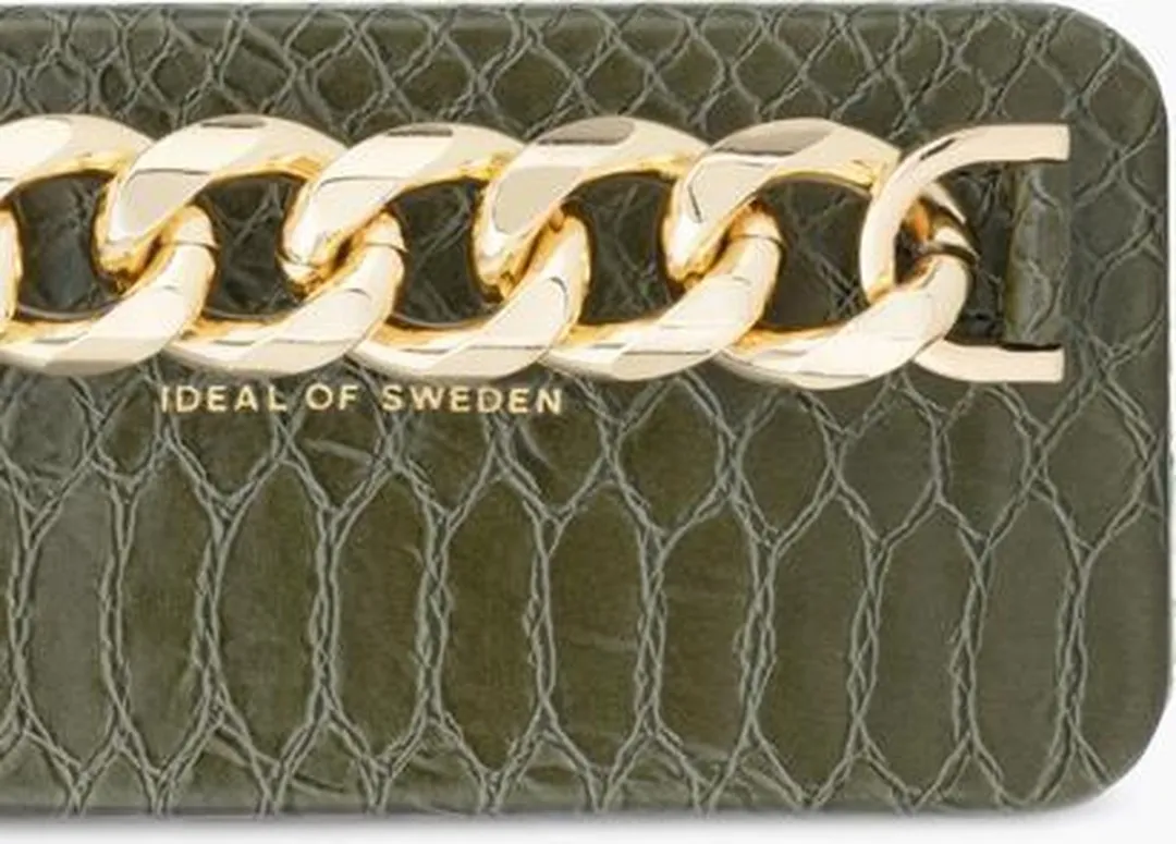 iDeal of Sweden Statement Case Chain Handle iPhone 12 Mini - Groen - 3 Pasjes - afbeelding 4 van 4
