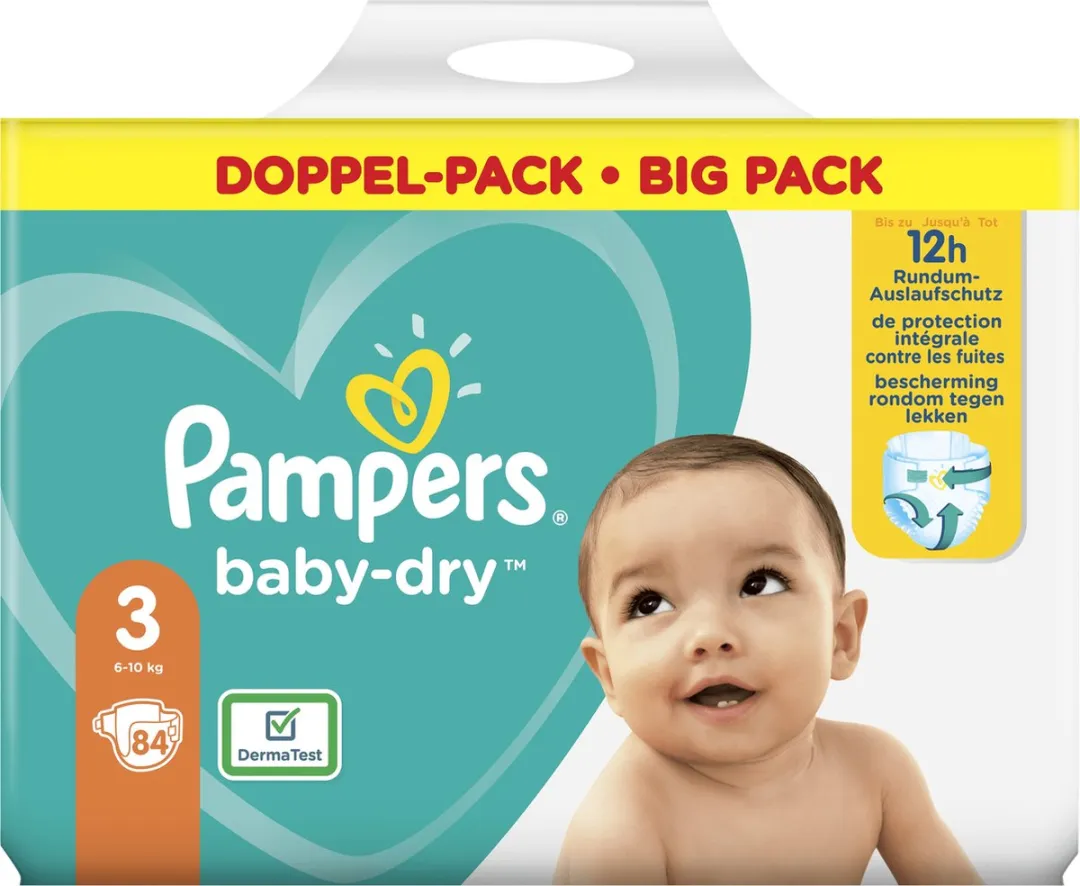Pampers Baby Dry Maat 3 Mega Pack - 84 Stuks