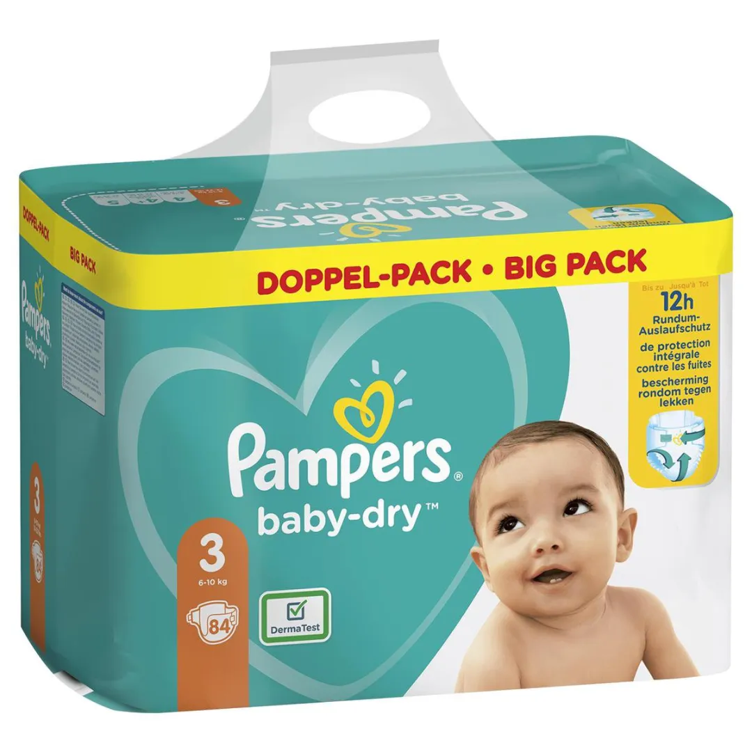Pampers Baby Dry Maat 3 Mega Pack - 84 Stuks