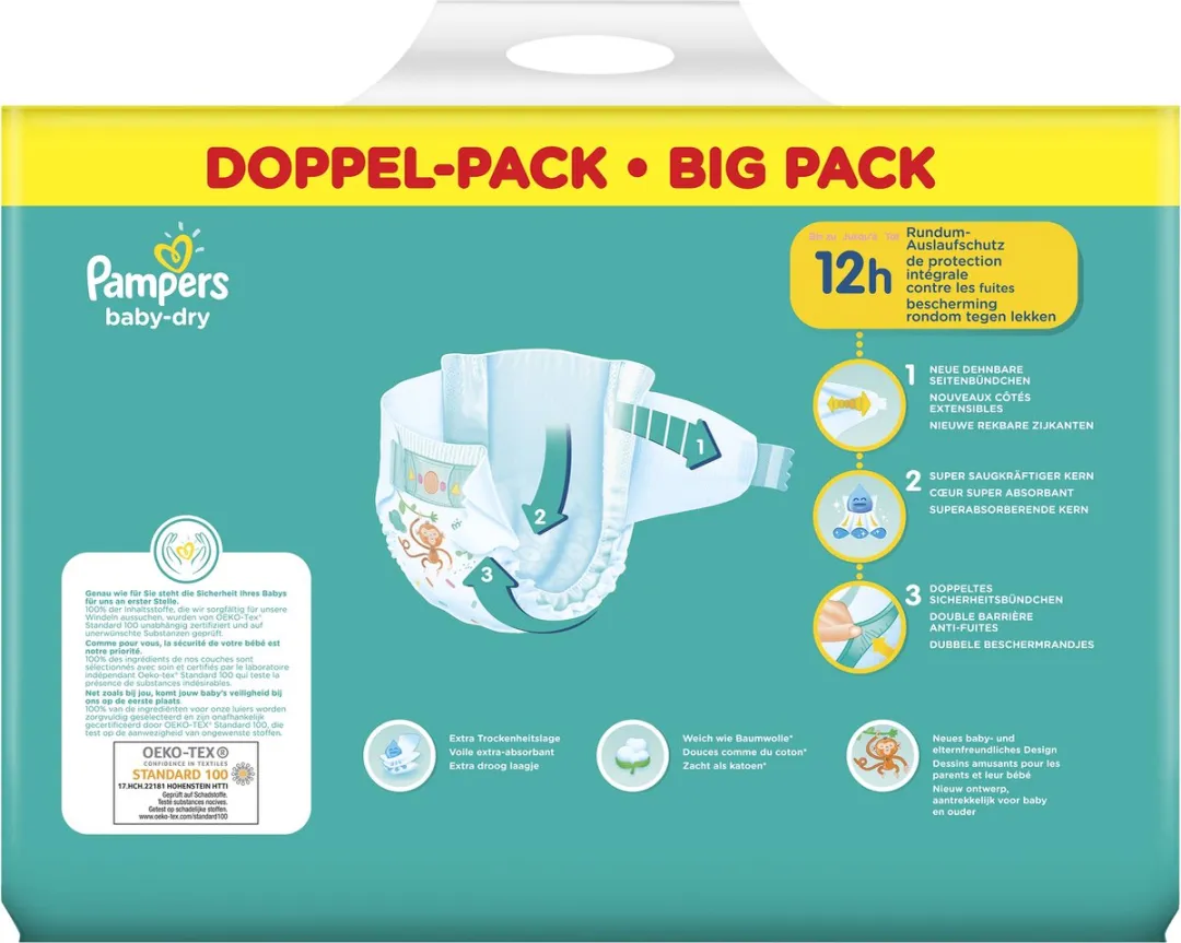 Pampers Baby Dry Maat 3 Mega Pack - 84 Stuks