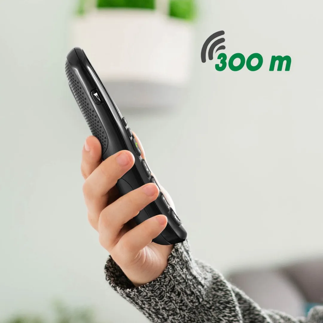 Doro PhoneEasy 105wr Senior DECT Telefoon - Antwoordapparaat - 2 Handsets - Zwart