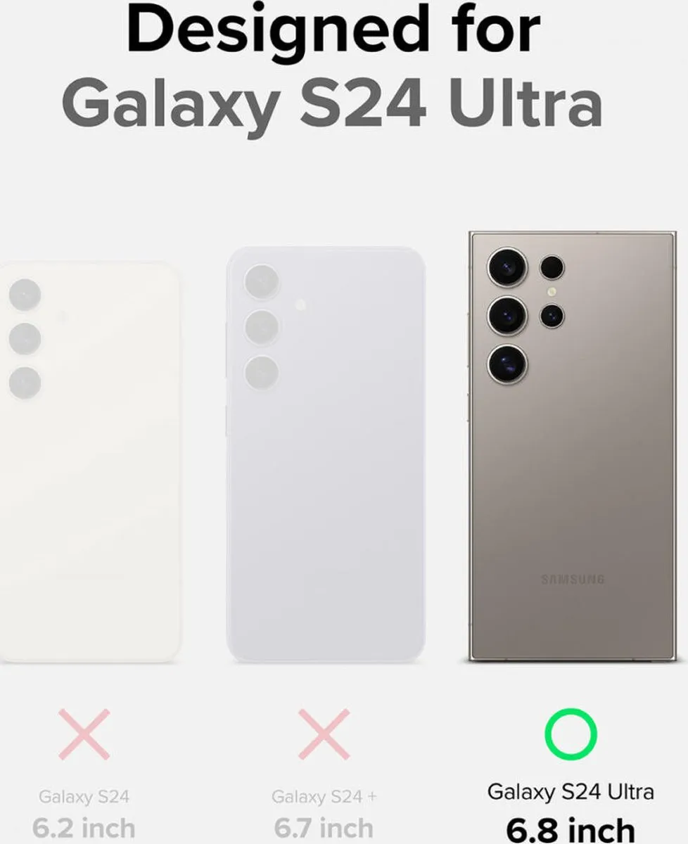 Ringke Onyx Hoesje Samsung Galaxy S24 Ultra - Zwart