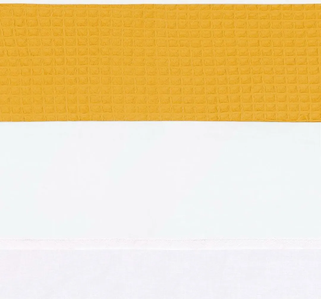 BINK Bedding Ledikantlaken Wafel 100x150cm - Okergeel