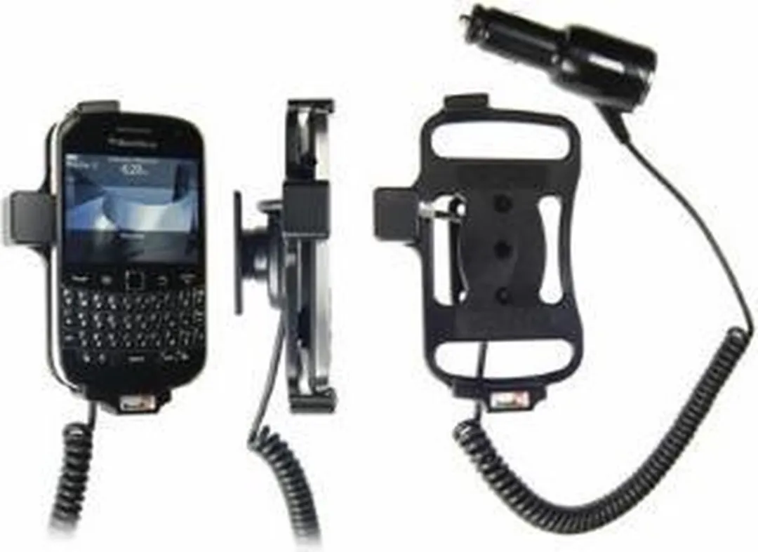Brodit Actieve Draaibare Houder BlackBerry 9900/9930 - Sigaretten Plug - Zwart