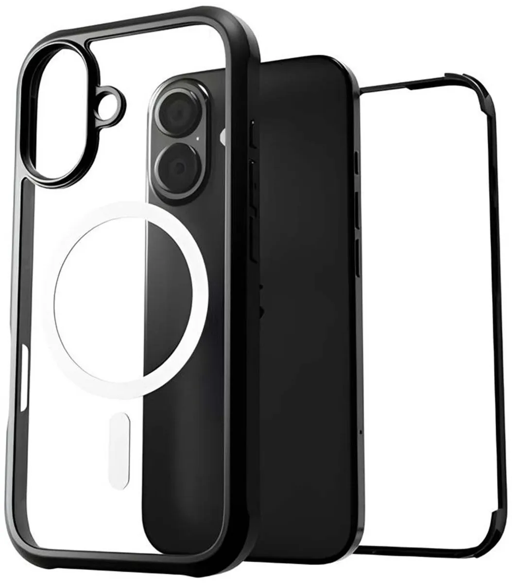 Cygnett iPhone 17 MagTitan MagSafe Hoesje - Doorzichtig zwart - CY5605CPMAG
