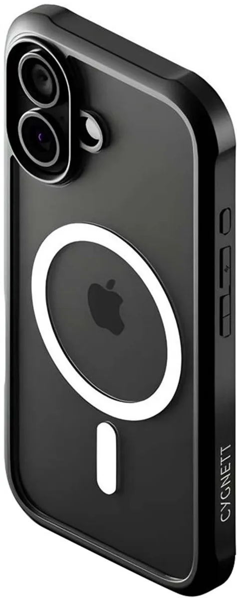 Cygnett iPhone 17 MagTitan MagSafe Hoesje - Doorzichtig zwart - CY5605CPMAG