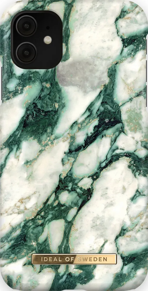iDeal of Sweden iPhone 11/XR Fashion Case Calacatta Emerald Marble
