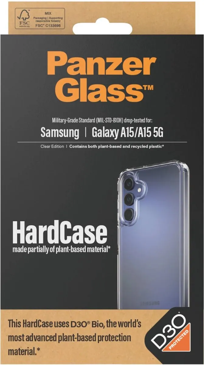 PanzerGlass Samsung Galaxy A15 HardCase D30 - Transparant