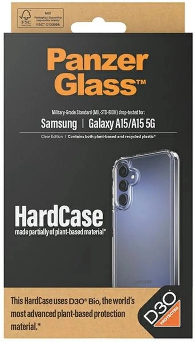 PanzerGlass Samsung Galaxy A15 HardCase D30 - Transparant