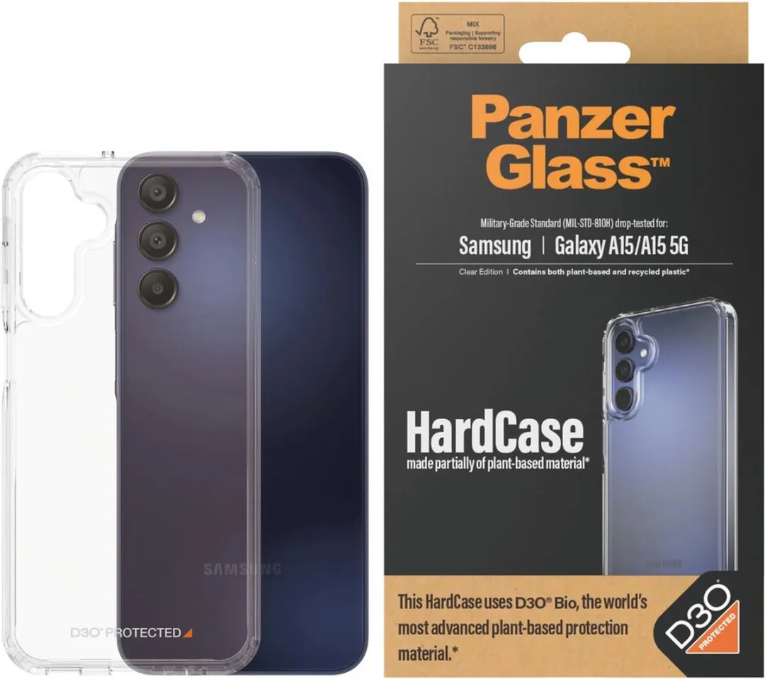 PanzerGlass Samsung Galaxy A15 HardCase D30 - Transparant