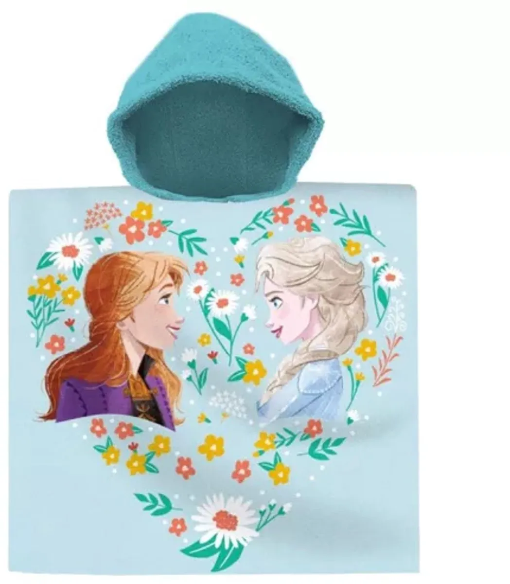 Disney Frozen Badcape 60x120cm - Lichtblauw