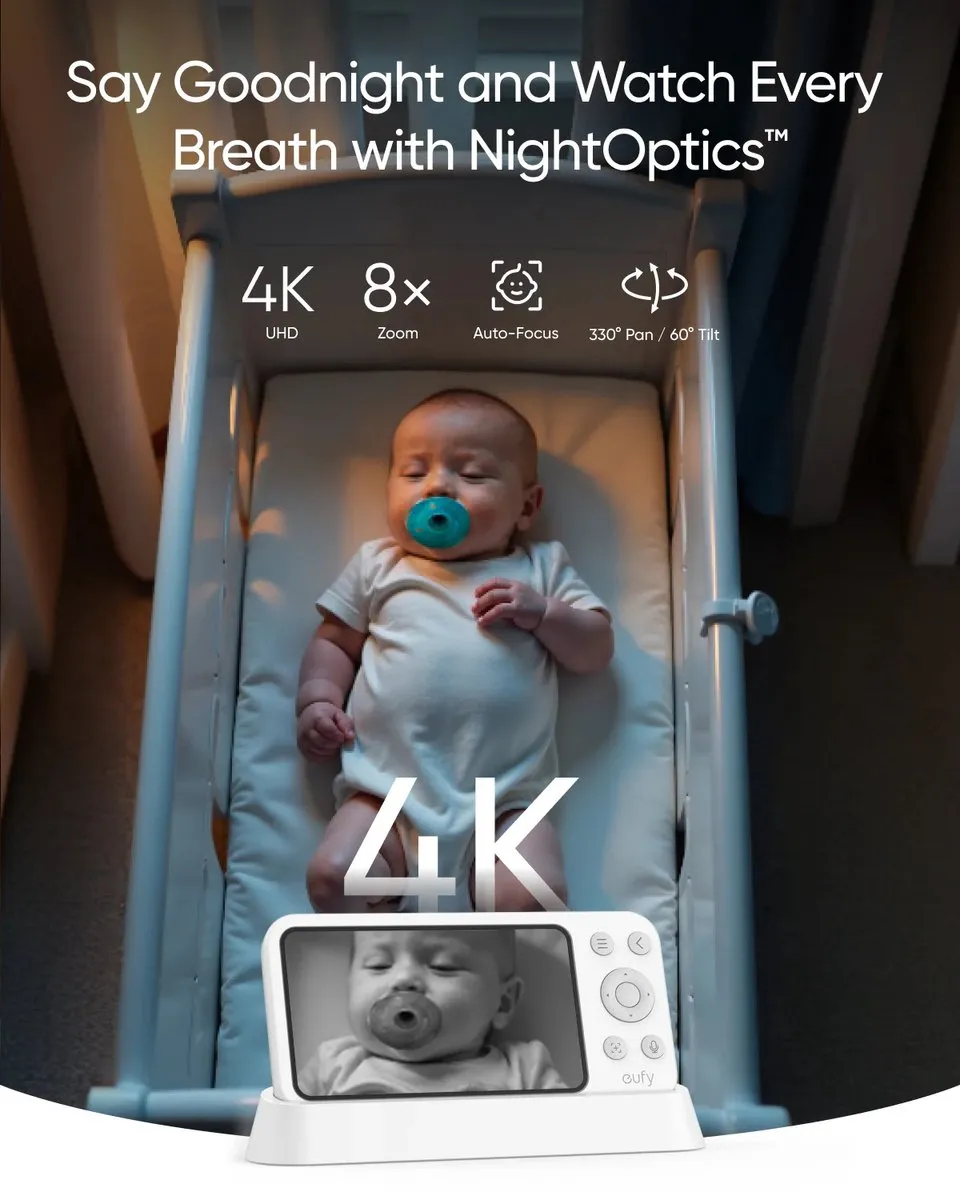 Eufy Baby E21 Babyfoon 4K Camera - Wit
