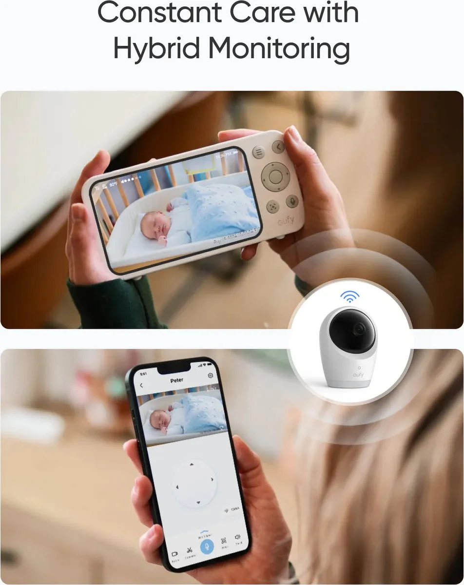 Eufy Baby E21 Babyfoon 4K Camera - Wit