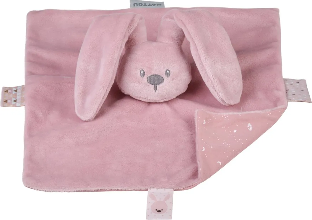 Nattou Lapidou Knuffeldoekje Konijn 27cm
