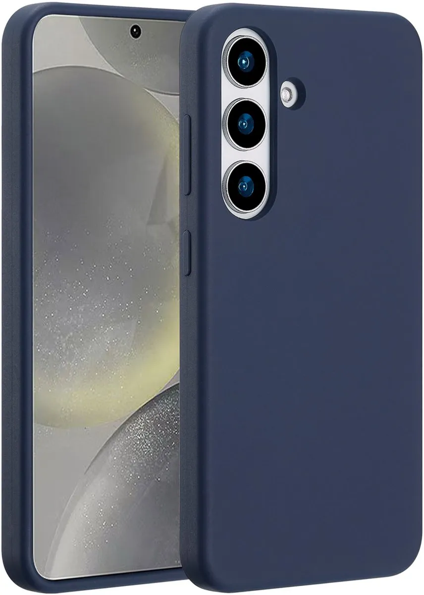 Accezz Hoesje Samsung Galaxy S25 Donkerblauw - Magnetische Ring