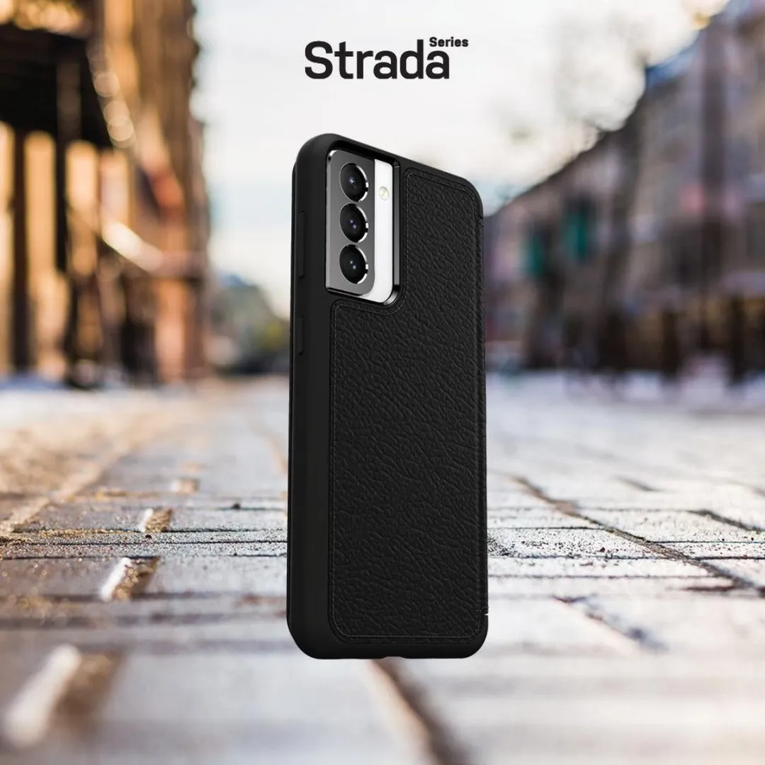 OtterBox Strada Cover Samsung Galaxy S21 - 2 Pasjes - Zwart