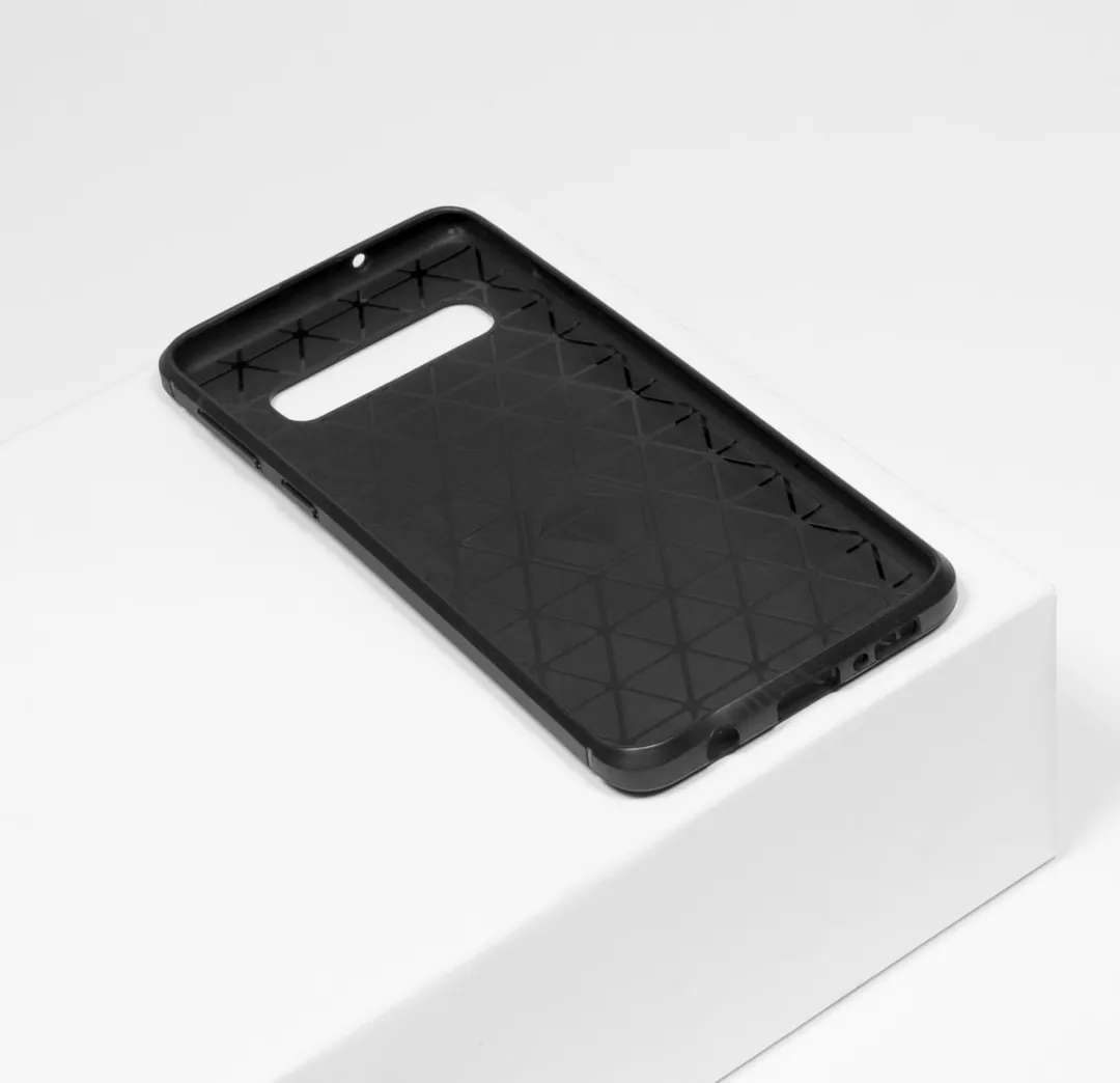 BMAX Carbon Soft Case Samsung Galaxy S10 - Zwart
