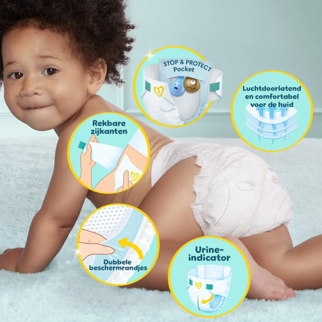 Pampers Premium Protection Maat 3 Luiers - 192 Stuks