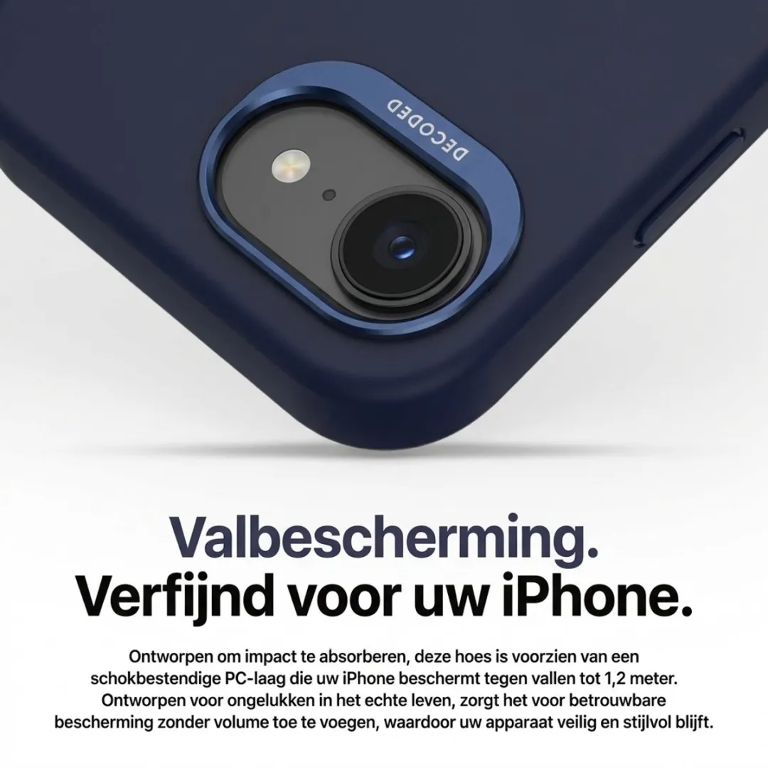 Decoded Siliconen Hoesje iPhone 16e D25IPOSEBCS9NY - Blauw