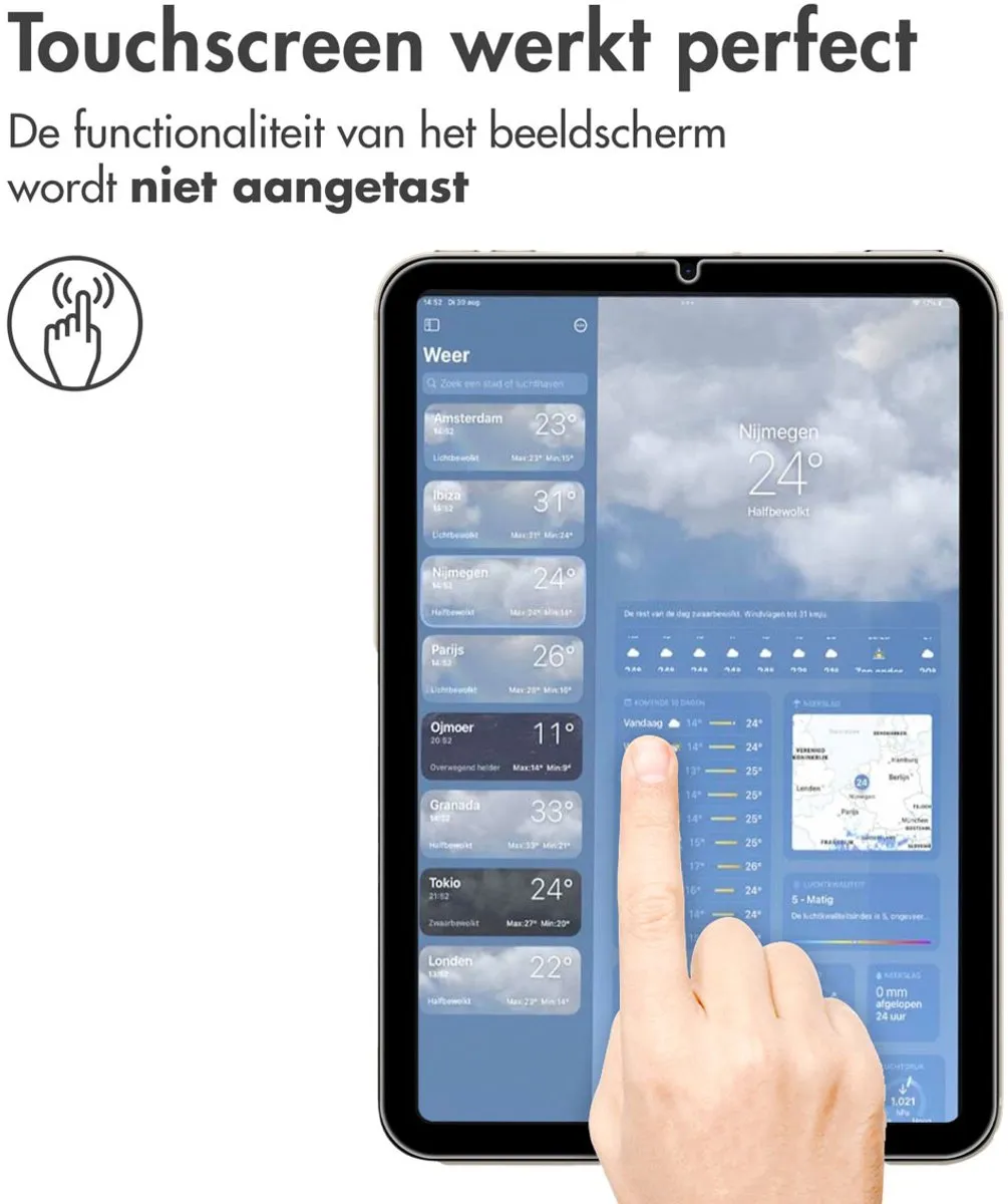 imoshion SH00079491 Tablet Screenprotector - iPad Mini 6/7 - Gehard Glas