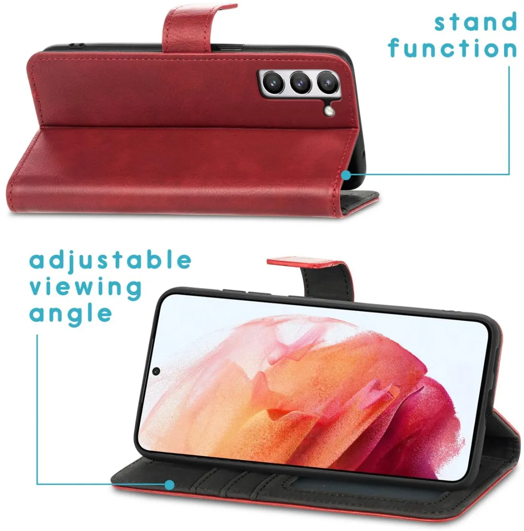 Imoshion Hoesje Samsung Galaxy S21 FE - 3 Pasjes - Rood