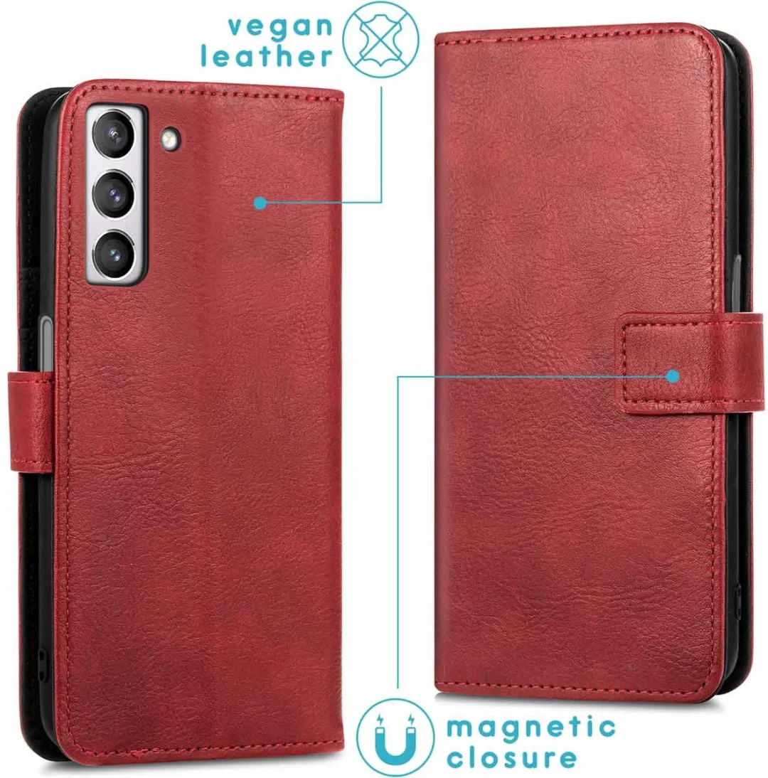 Imoshion Hoesje Samsung Galaxy S21 FE - 3 Pasjes - Rood