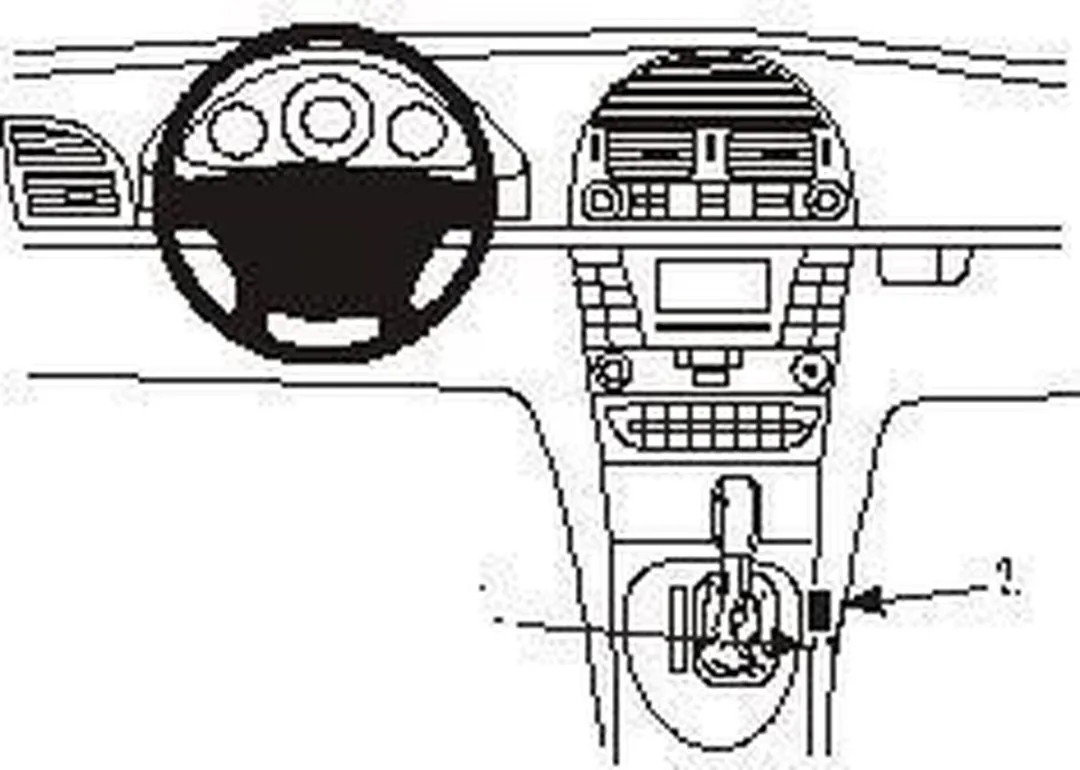 Brodit ProClip 833042 Mercedes E-Klasse 2002-2011 Consolehouder
