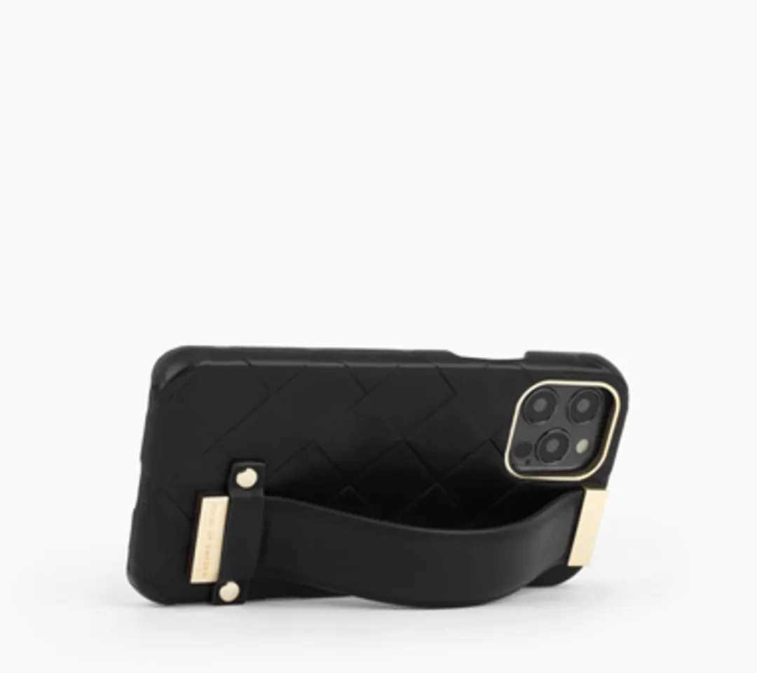 iDeal of Sweden Statement Case Braided iPhone 12/12 Pro - 3 Pasjes - Zwart - afbeelding 6 van 6