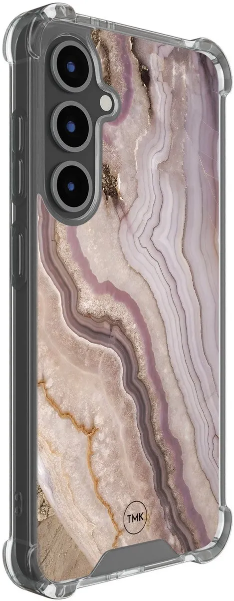 Casevibes Shockproof Hoesje Samsung Galaxy S24 FE - S/S24FE/S/010 - Blush Marble