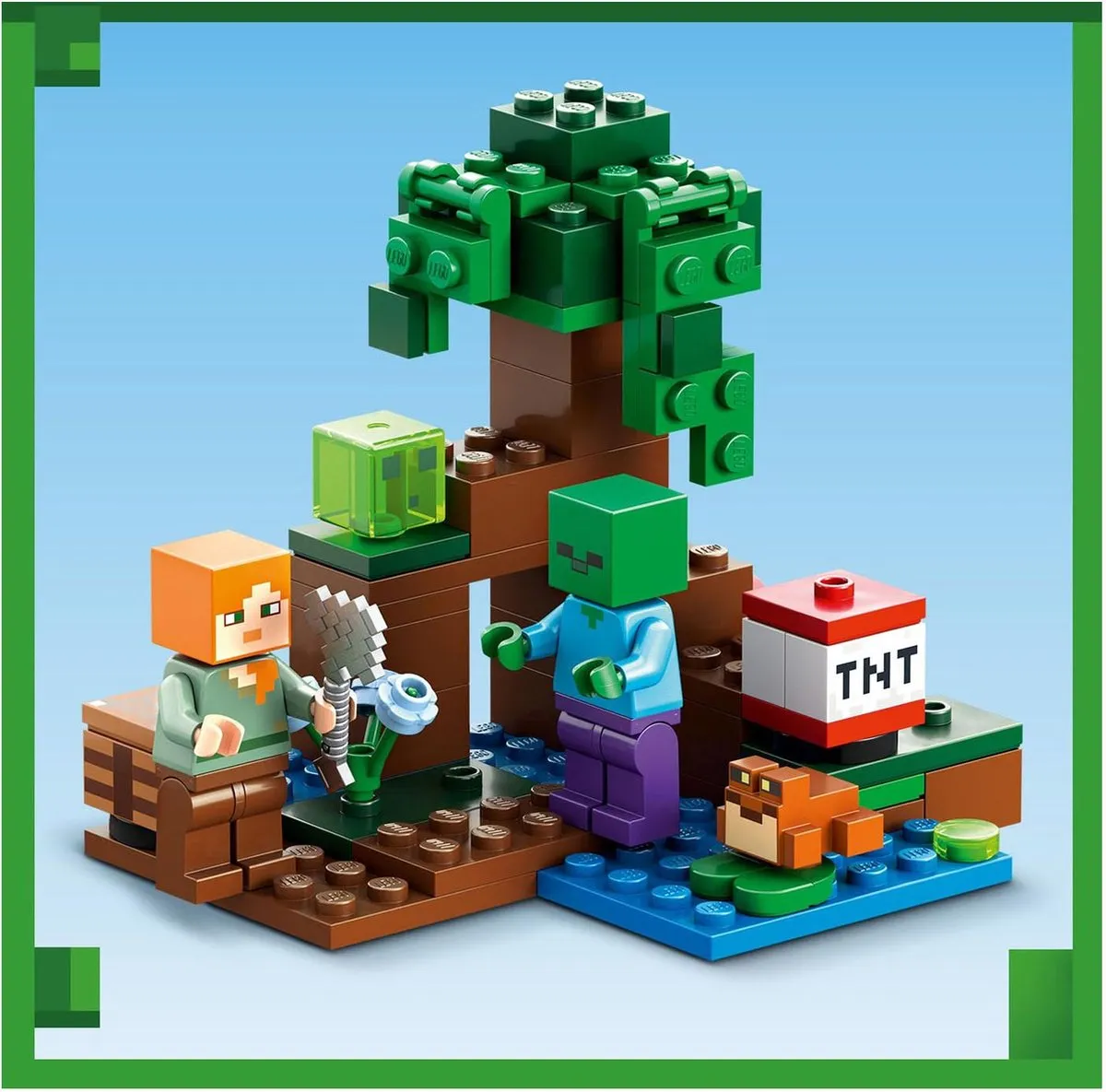 LEGO Minecraft Het Moerasavontuur 21240 Bouwset - Meerkleurig