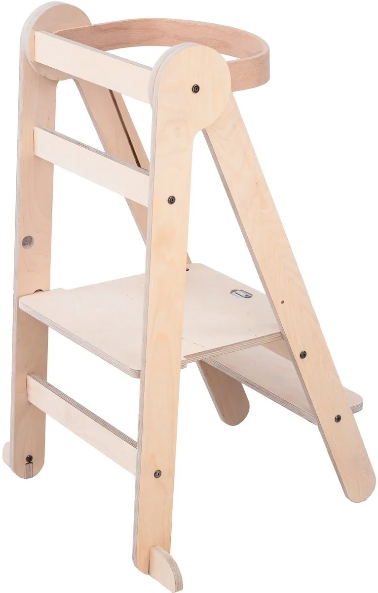 Mamatoyz Leertoren - Opvouwbaar en verstelbaar - Naturel