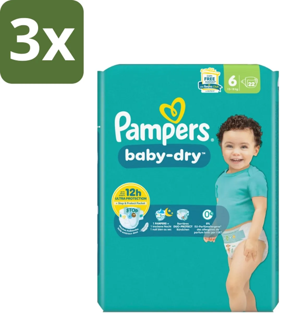 Pampers Baby Dry Maat 6 Luiers