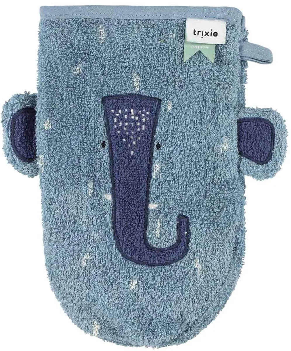Trixie Washandje 2-pack - Mr. Dino & Mrs. Elephant