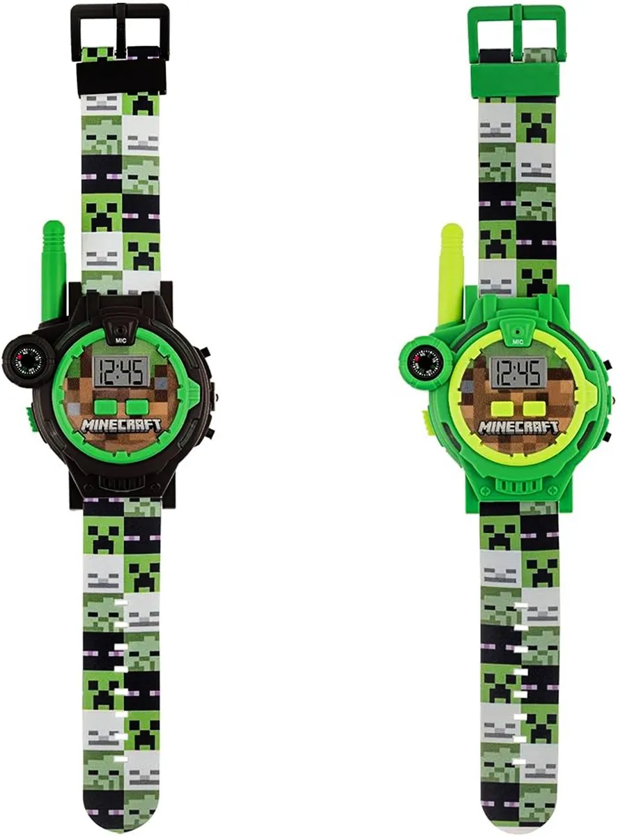 Minecraft Creeper Walkietalkiehorloges - 2 Stuks - Bereik 200m - afbeelding 3 van 6