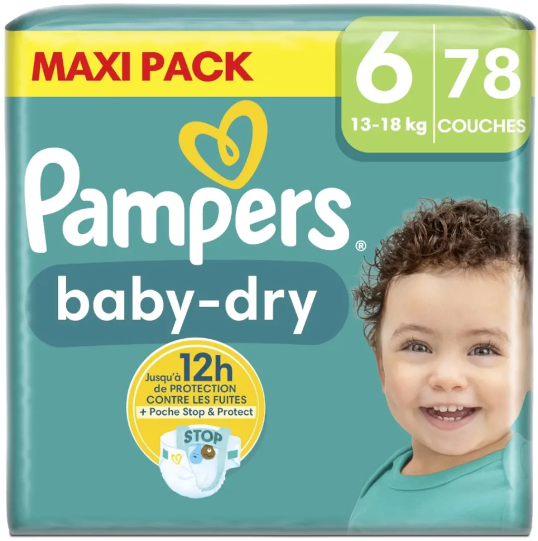 Pampers Baby-dry Luiers N°6 78 Stuks