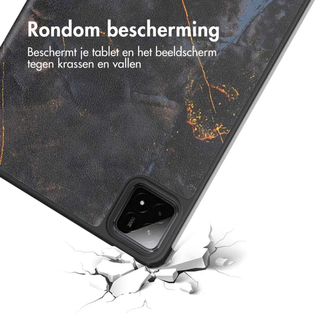 Imoshion SH00085500 Tablethoes - Xiaomi Pad 7/7 Pro/8 Pro - Trifold - 11.2" - Black Marble