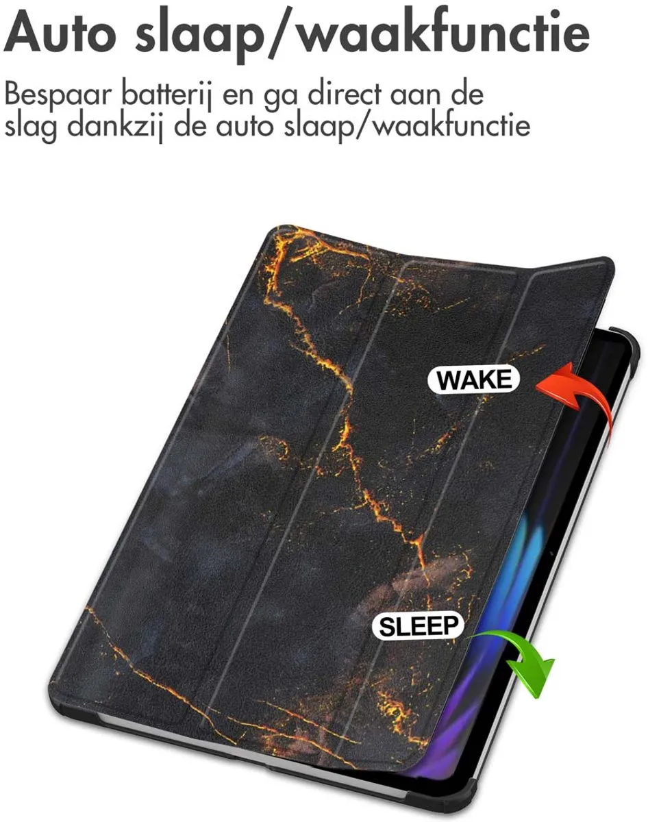 Imoshion SH00085500 Tablethoes - Xiaomi Pad 7/7 Pro/8 Pro - Trifold - 11.2" - Black Marble