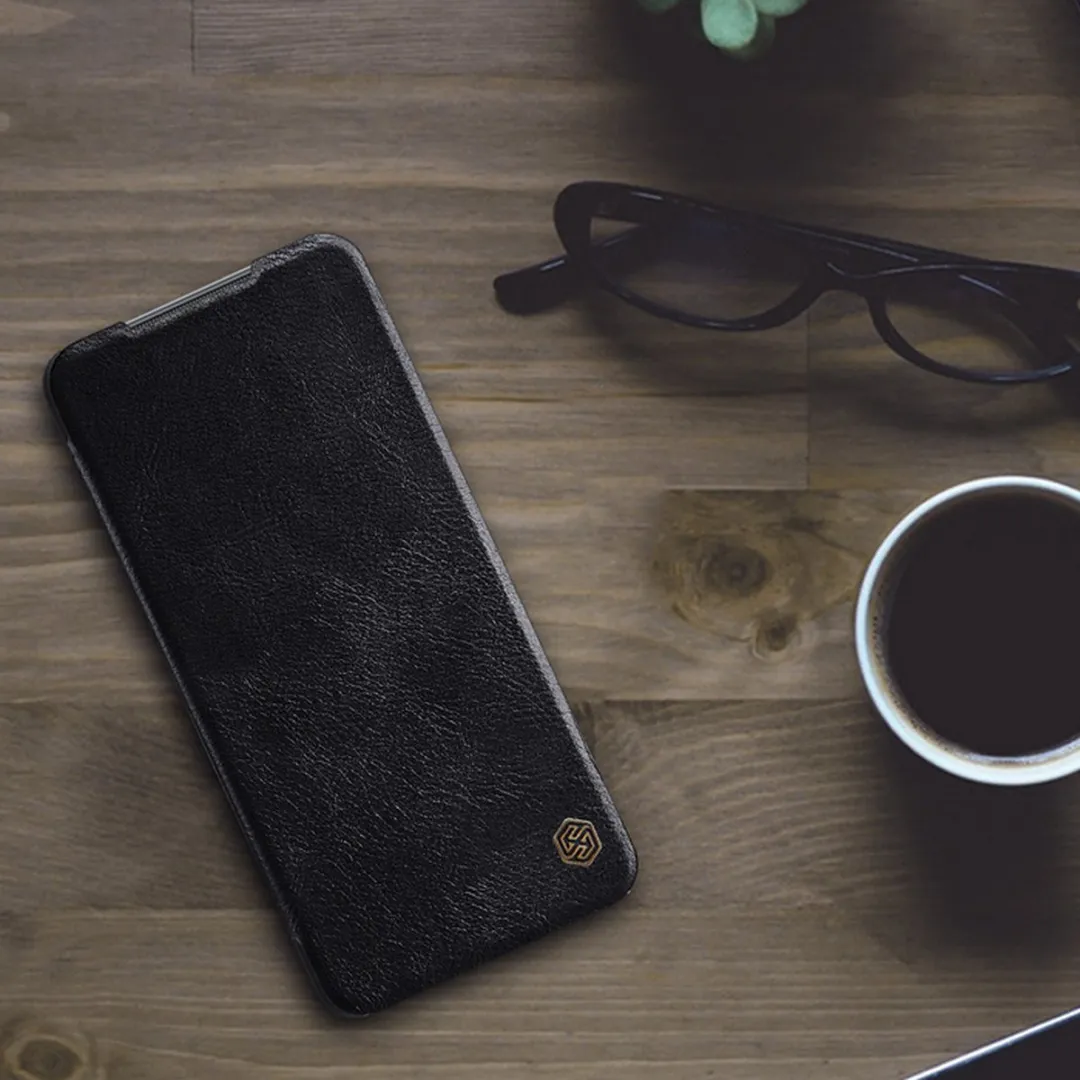 Nillkin Qin PU Leather Book Case Xiaomi Mi 10T Lite - Zwart