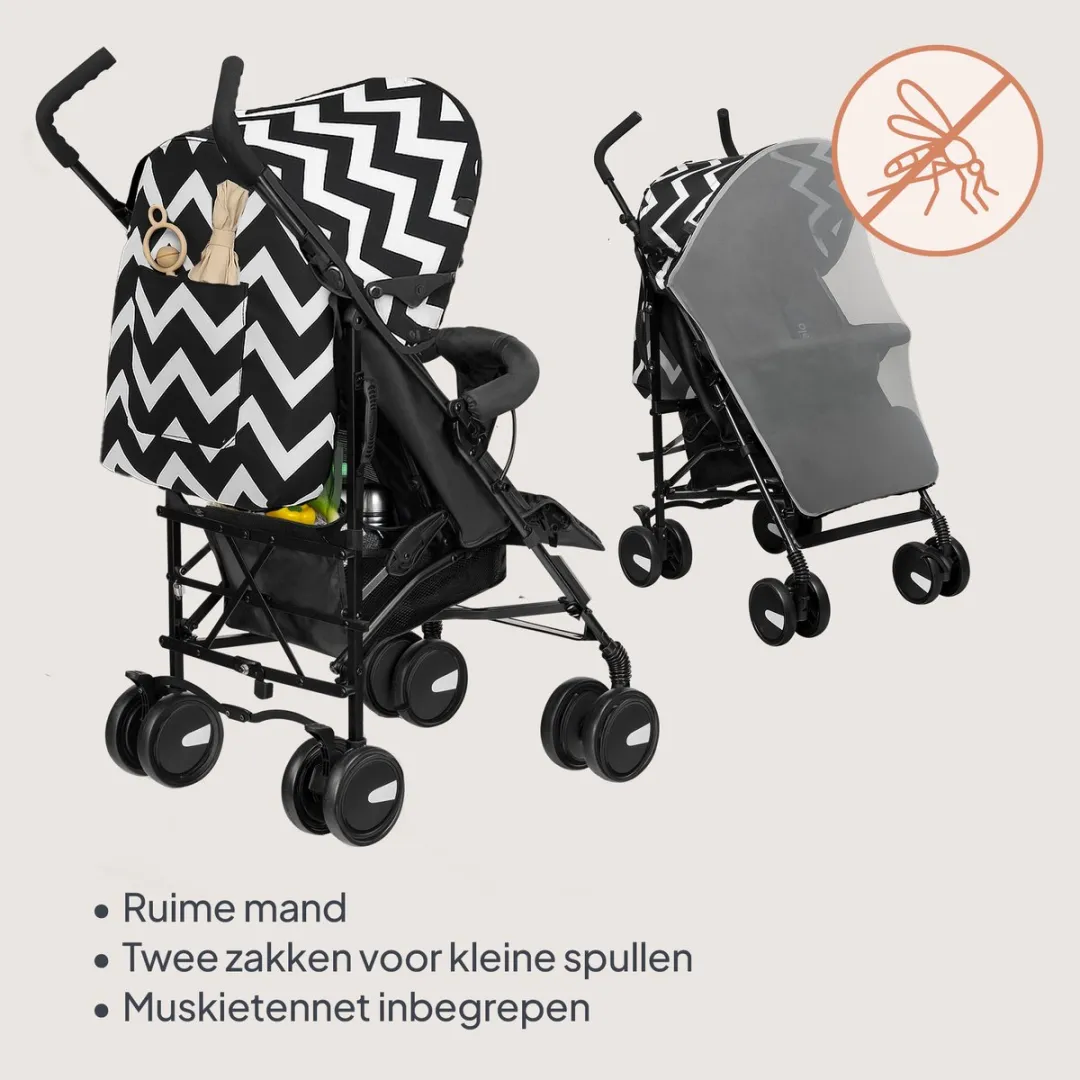 Lionelo Elia Oslo Buggy - 5-Punts Gordel - Muskietennet - 7kg