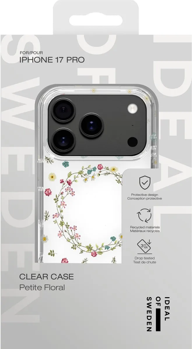 iDeal of Sweden Clear Case iPhone 17 Pro Petite Floral