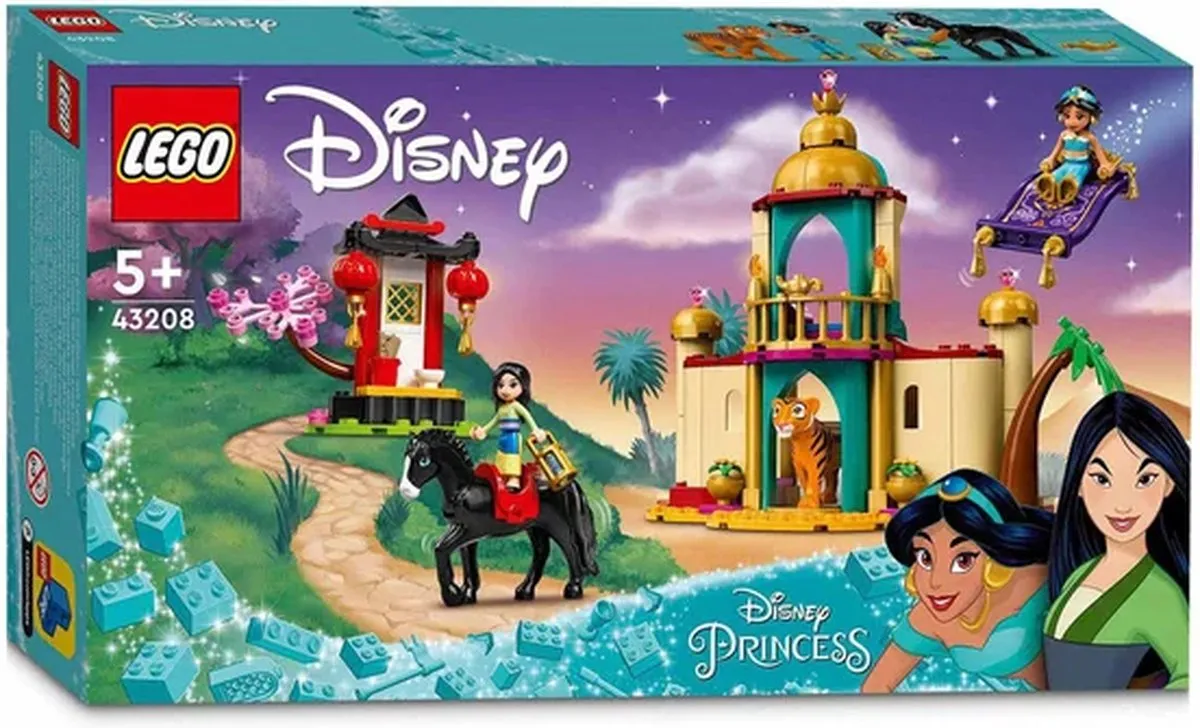 LEGO Disney Jasmines en Mulans Avontuur 43208 - 176 Stenen