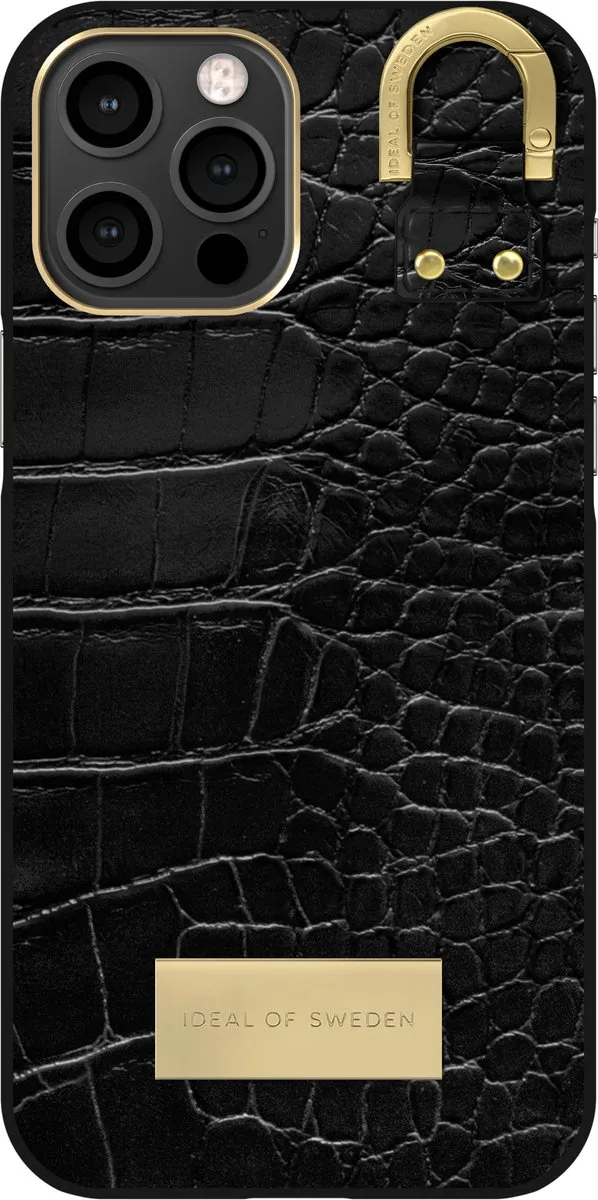 iDeal of Sweden Fashion Case Atelier iPhone 12 Pro Max IDACSS22-2067-334 - Black Croco - afbeelding 4 van 5
