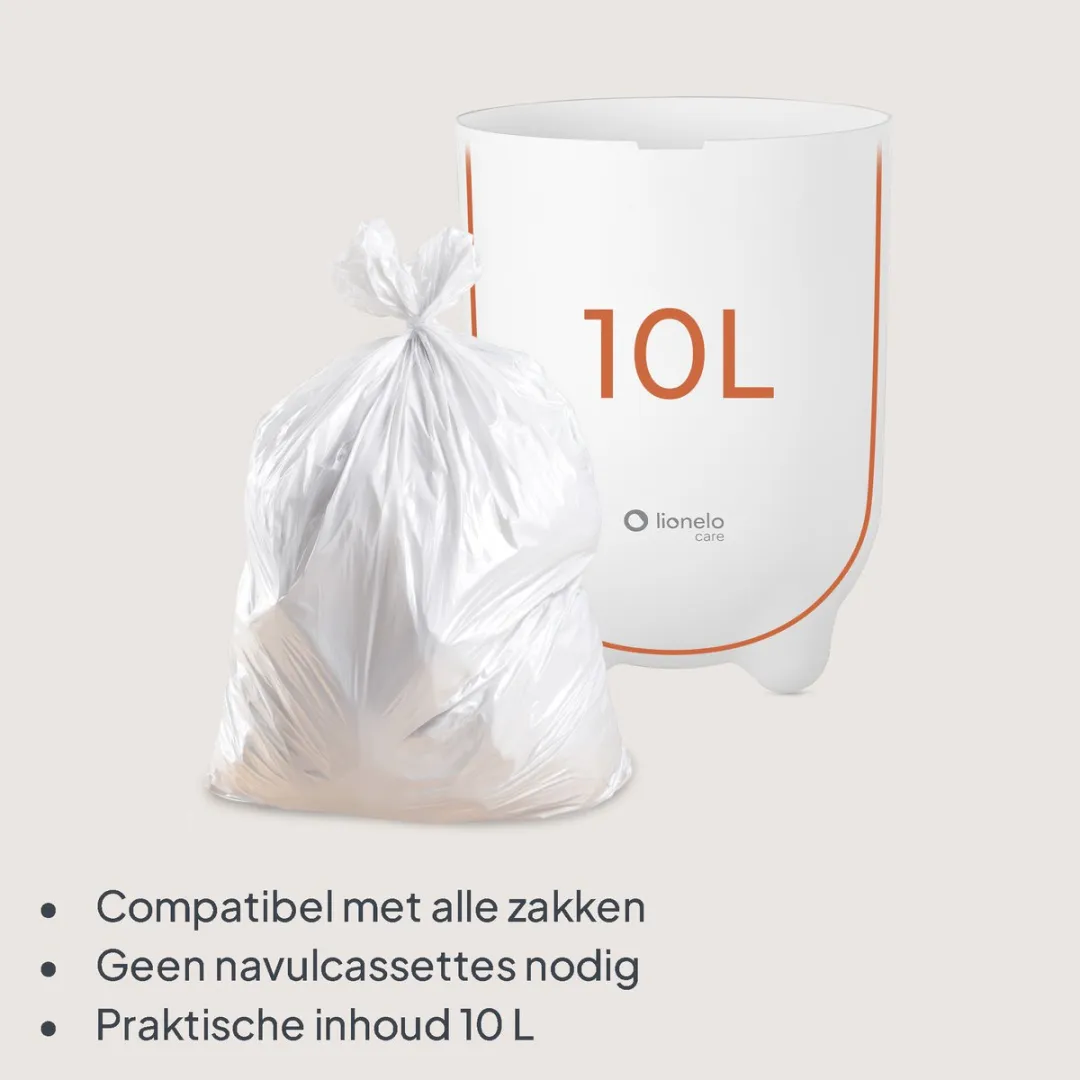Lionelo Purebin Luieremmer 10L - Wit