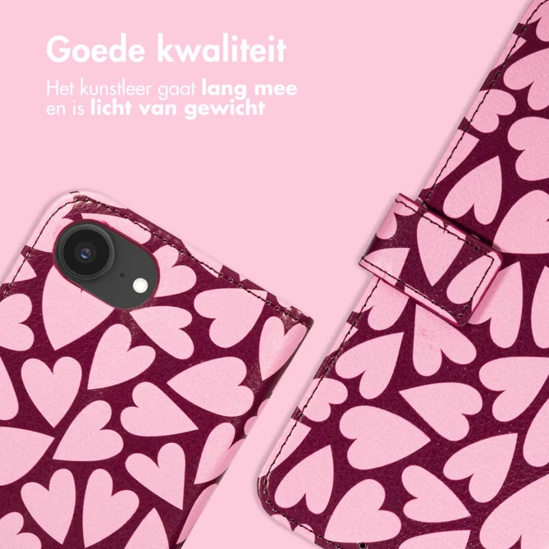 Imoshion Hoesje iPhone 16e - 3 Pasjes - Hearty Blush