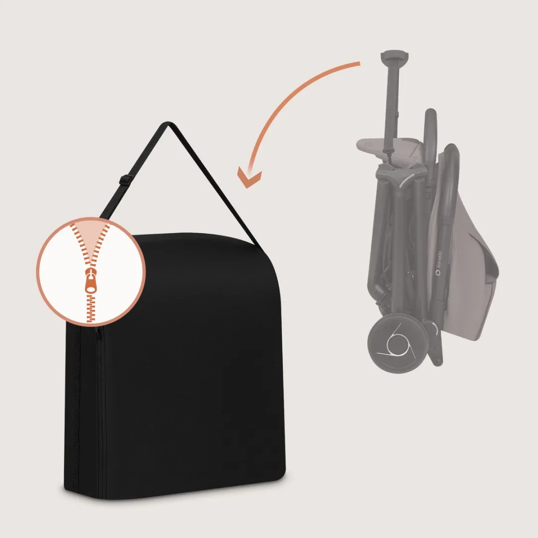 Lionelo Sia Travel Bag Reistas - Zwart
