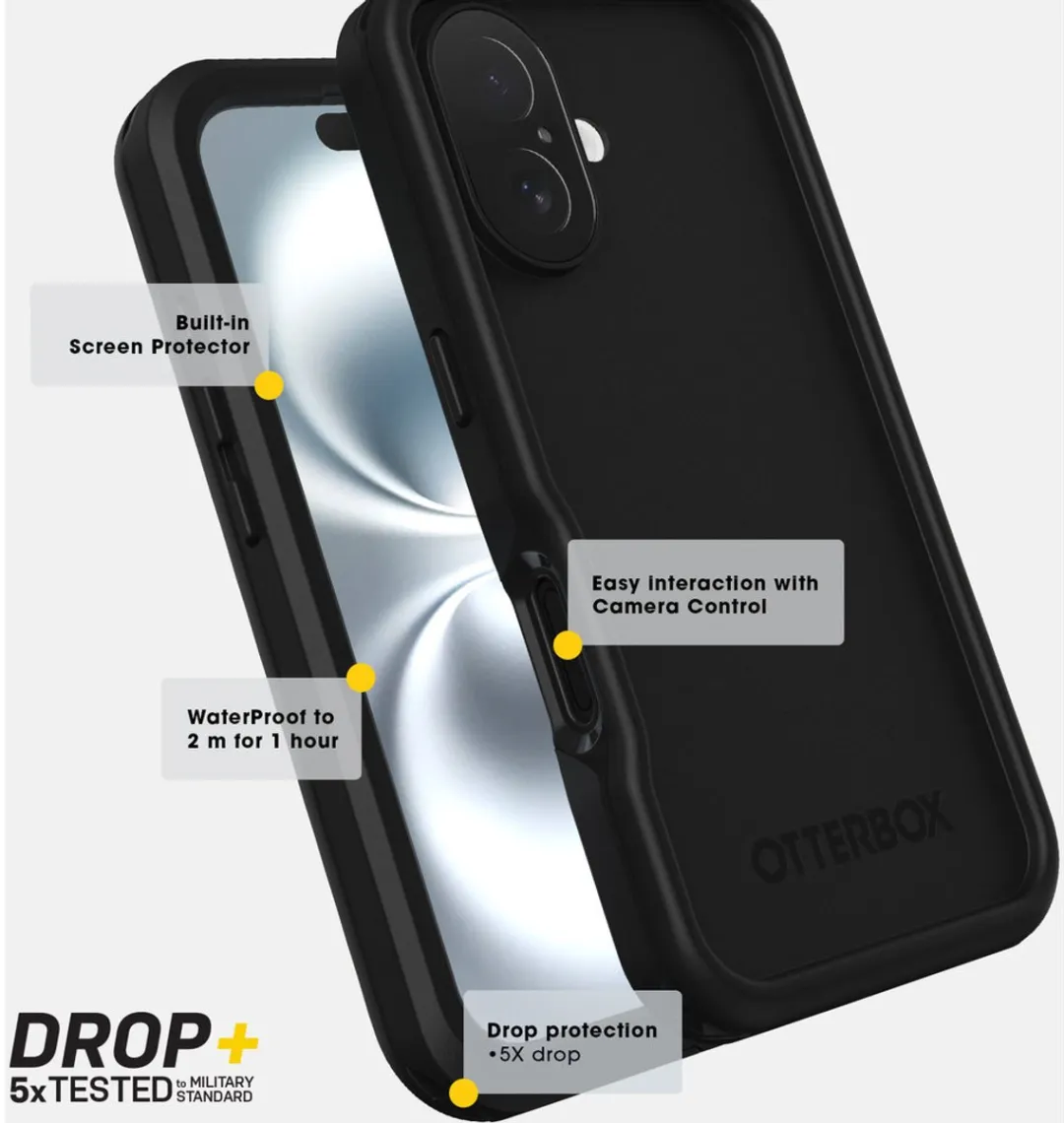 OtterBox Rugged Case 77-96151 iPhone 16 Pro - Zwart - afbeelding 6 van 6